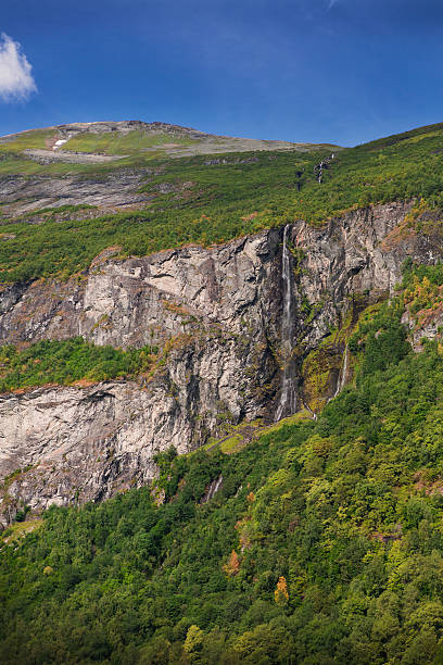 istock Waterfall in Geiranger fjord 496254680