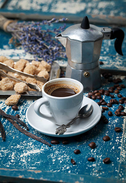 istock Cup of coffee and sugar 496258222
