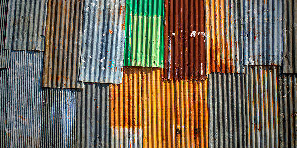 istock old rusty corrugated metal sheet wall as background 496262271