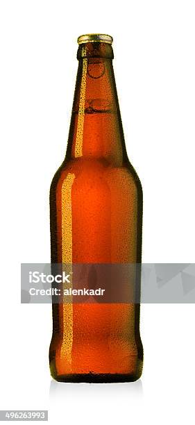 Beer Glass Stock Photo - Download Image Now - Beer Bottle, Bottle Cap, Brown