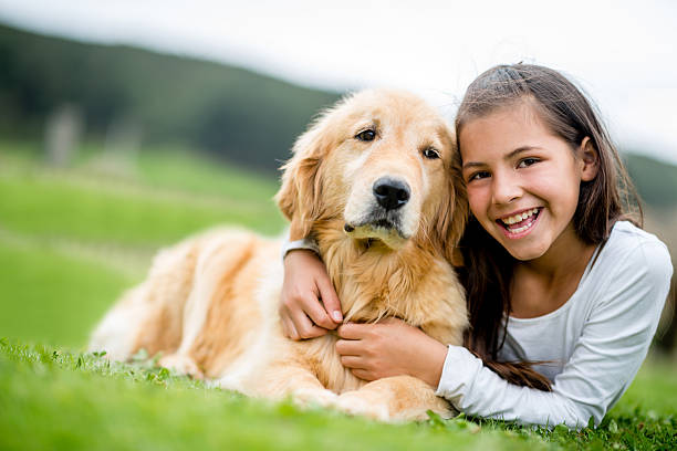 istock Girl with a dog 496264939