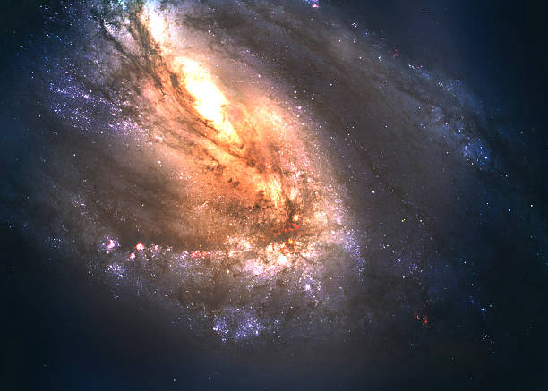 increíblemente hermosa galaxia espiral en algún lugar en el espacio profundo - galaxia andrómeda fotografías e imágenes de stock