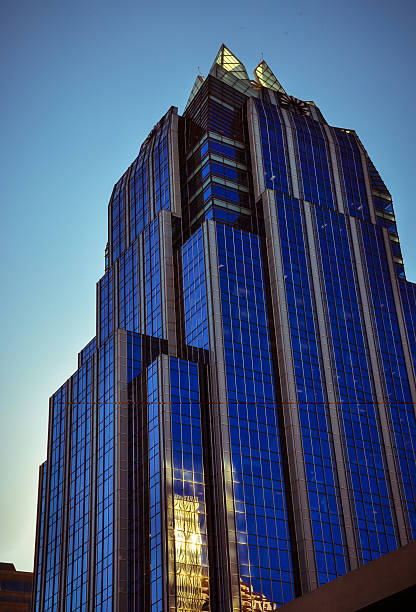istock Looking Up at Frost Bank Tower Austin Texas Iconic Building 496266020