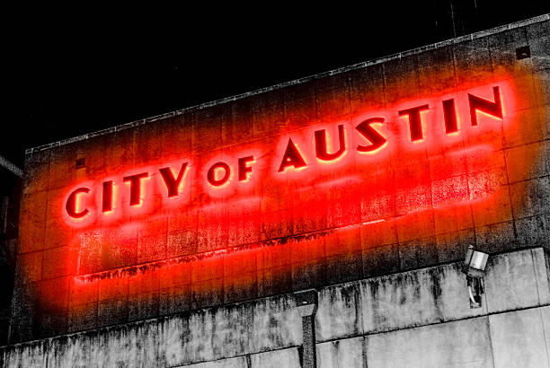 istock City of Austin Glowing Red Gothic Downtown Lights 496266348