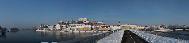 ptuj - castle slovenia winter snow foto e immagini stock