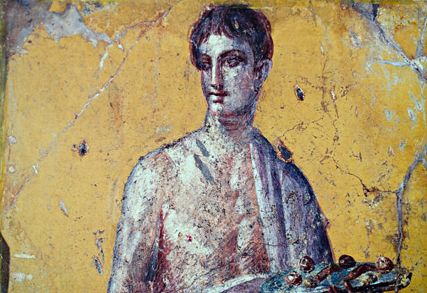 istock Fresco of Pompeian man 496267095