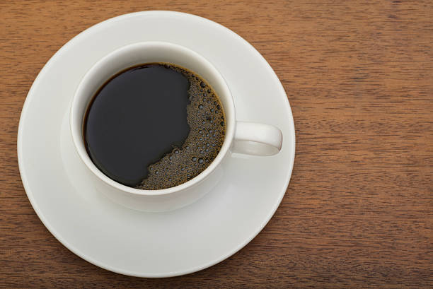 istock Coffee cup on the wooden 496277764
