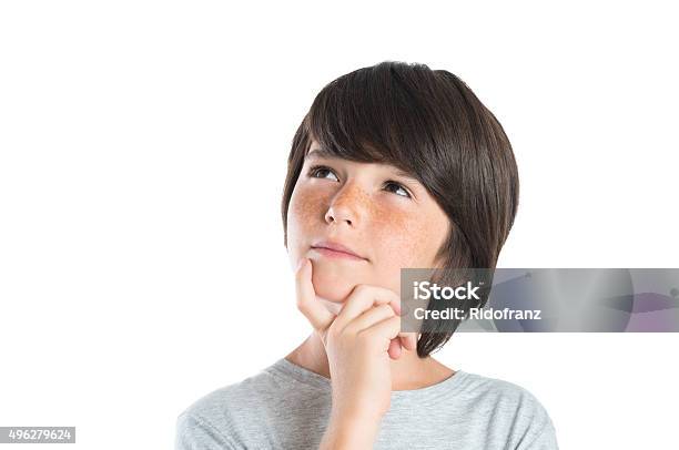 Pensive Boy Stock Photo - Download Image Now - Contemplation, Child, Boys