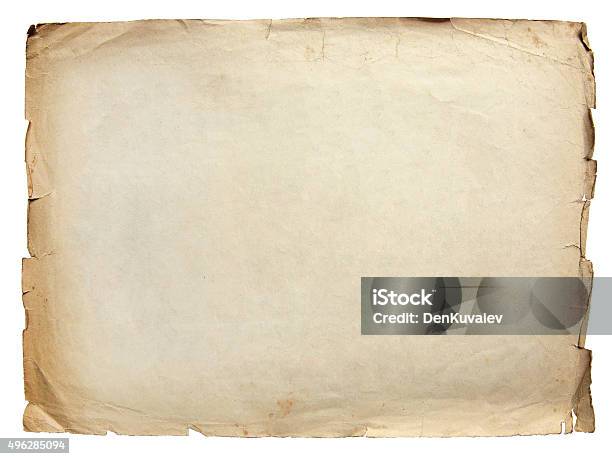 Vintage Texture Old Paper Background Stock Photo - Download Image Now - Newspaper, Paper, Old