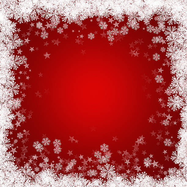istock Christmas background of snowflakes and stars 496285258
