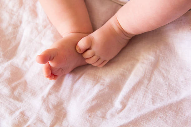 istock Feet of newborn 496288760