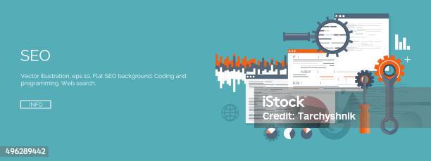 Vector Illustration Flat Computing Background Programming Coding Web ...