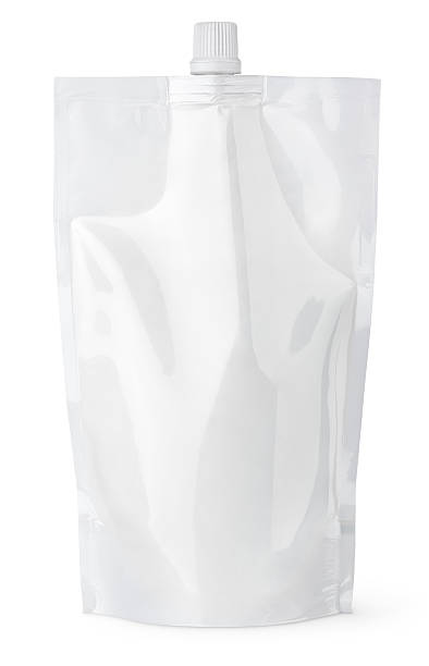 istock White blank spout pouch with cap or doy pack 496305715