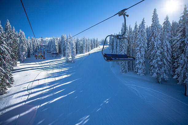 Ski lift Ski lift kleinwalsertal stock pictures, royalty-free photos & images