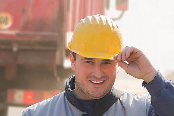istock Real and ordinary construction worker on his job. 496307896