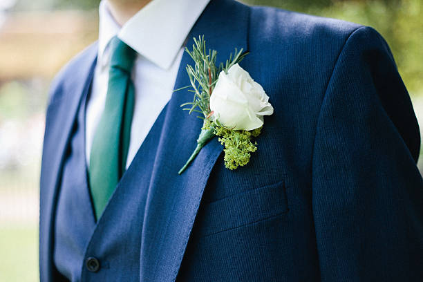 istock Groom Boutonniere Buttonhole 496309131