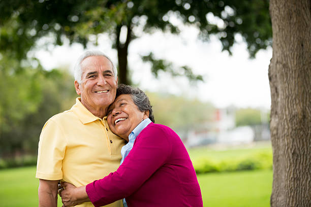 istock Senior wife hugs her husband 496309909