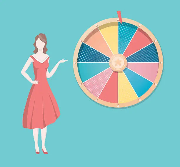 Vector illustration of Wheel of Fortune