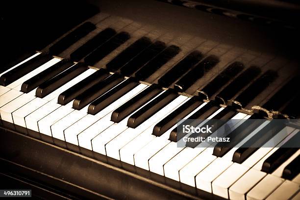 Closeup Of Piano Keys Stock Photo - Download Image Now - Acoustic Music, Black Color, Choice