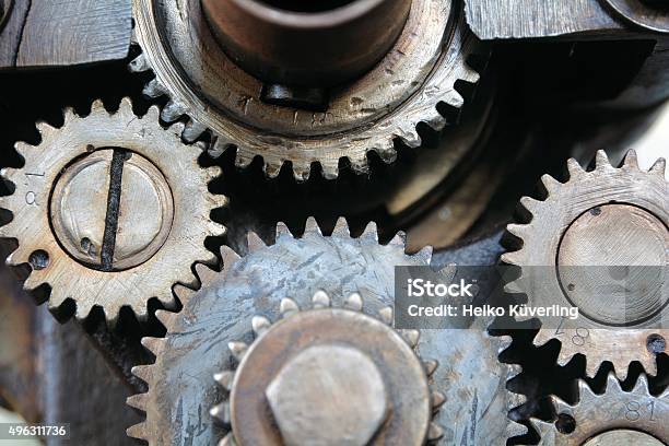 Gear Wheels Stock Photo - Download Image Now - Industrial Revolution, Gear - Mechanism, Serrated