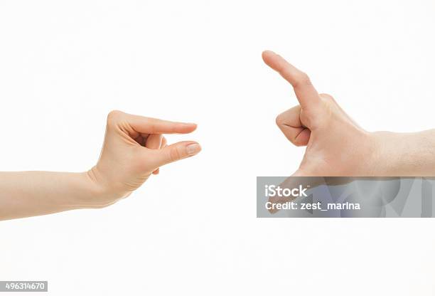 Hands Showing Different Sizes From Small To Big Stock Photo - Download Image Now - Large, Small, Men