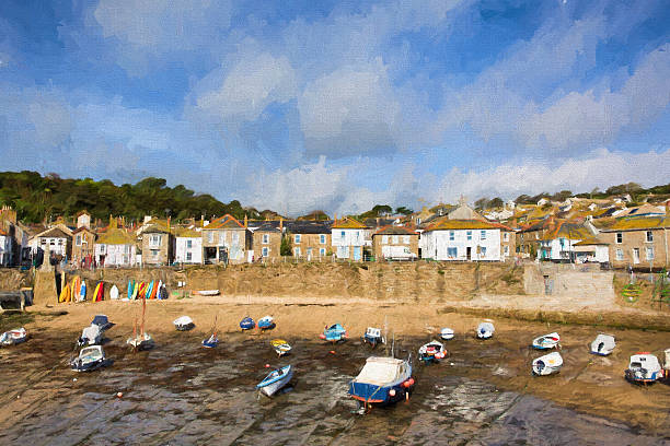 istock Mousehole harbour Cornwall England UK like oil painting 496319294