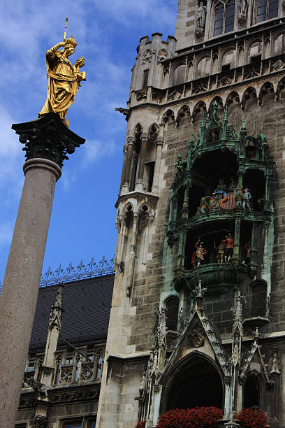 istock munich city, germany and famous Marienplatz 496320322