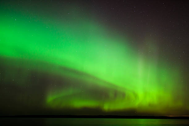 istock Northern lights over lake in finland 496321994