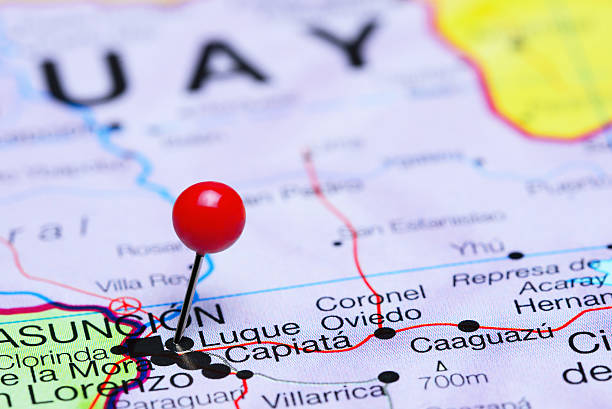 istock Luque pinned on a map of America 496346738