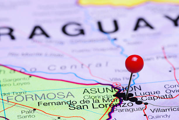 istock Fernando de la Mora pinned on a map of America 496347338
