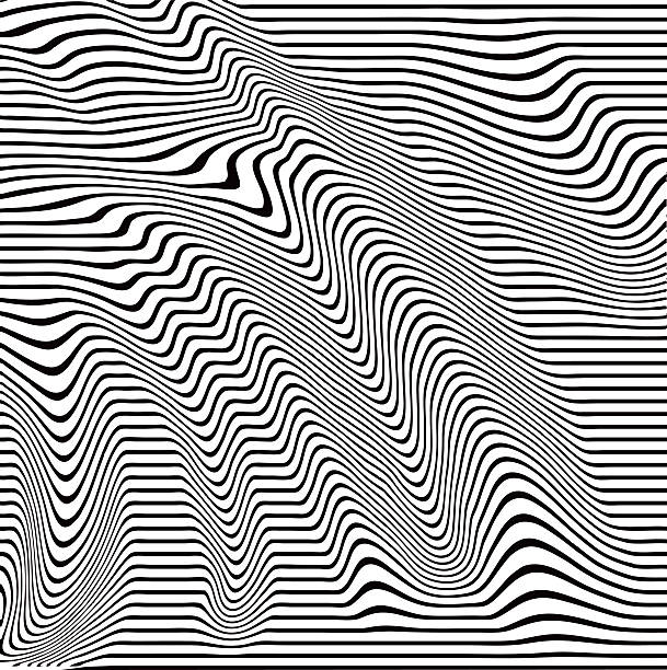 ポップアートハーフトーンパターンの波状のライン - ripple concentric wave water点のイラスト素材／クリップアート素材／マンガ素材／アイコン素材