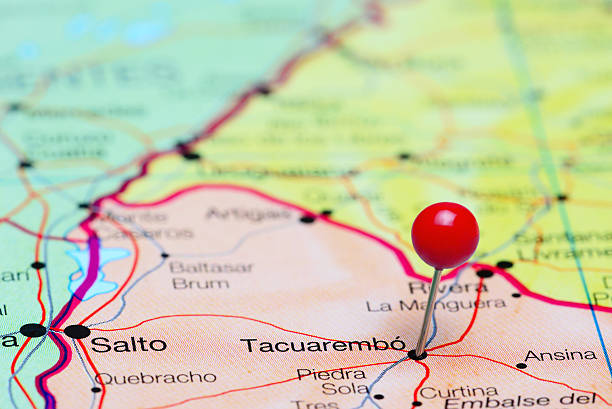 istock Tacuarembo pinned on a map of America 496347554