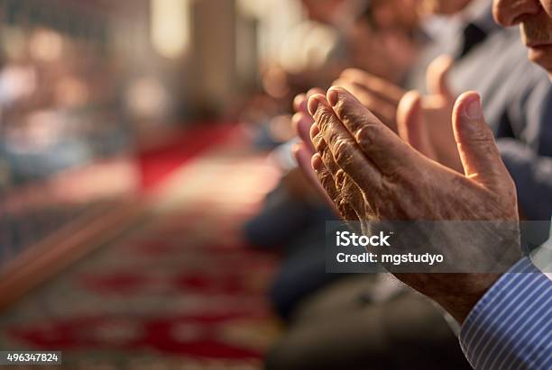 Muslim Friday Mass Prayer In Turkey Stock Photo - Download Image Now - Praying, Islam, Mosque