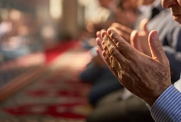 Muslim Friday mass prayer in Turkey