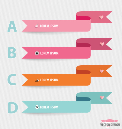 Note Paper Banner Modern Design Template Note Paper Infographics Banners Stock ...