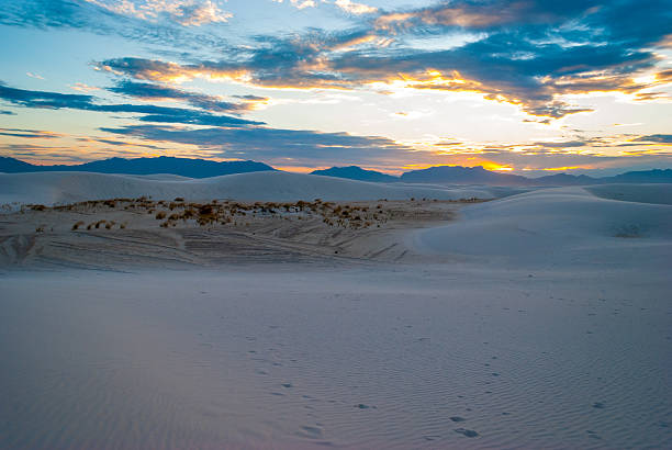 istock Dramatic Sunset White Sand Dunes National Park New Mexico 496348876