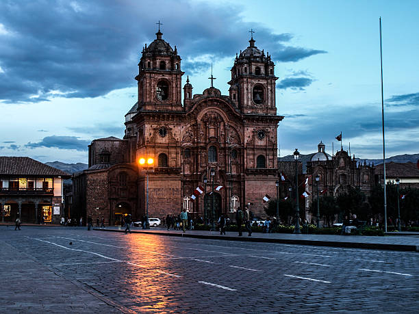 istock Curch at the Main Square - Plaza de Armas 496349599