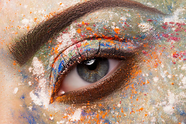 istock Very beautiful and colorful makeup. 496351000