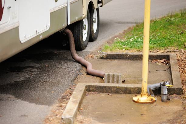 istock Sewage dump station for recreational vehicle 496352329