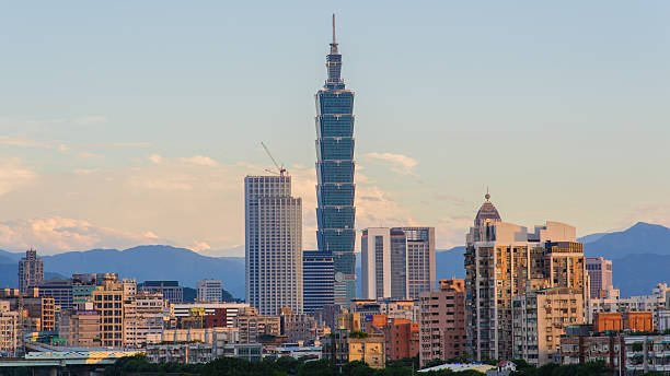 istock skyline of the Taipei city 496352425