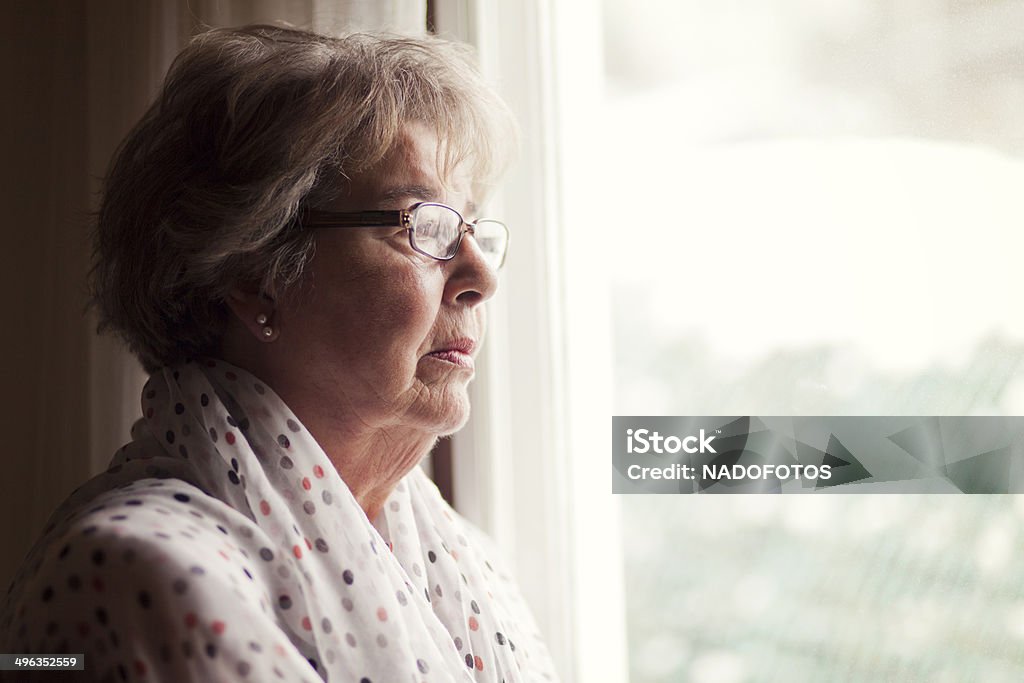 Depression Of A Senior Woman Senior Women Stock Photo