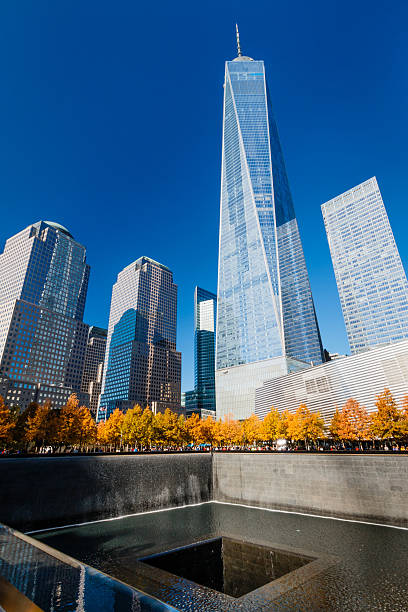 istock One World Trade Center and 9/11 Memorial Pool 496352580