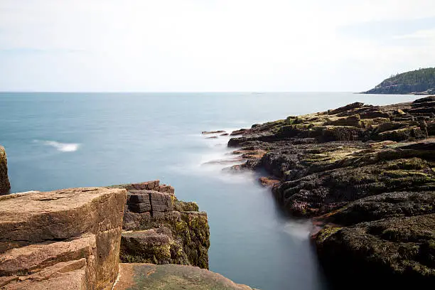 Photo of Thunder hole in Acadia National Park at Maine