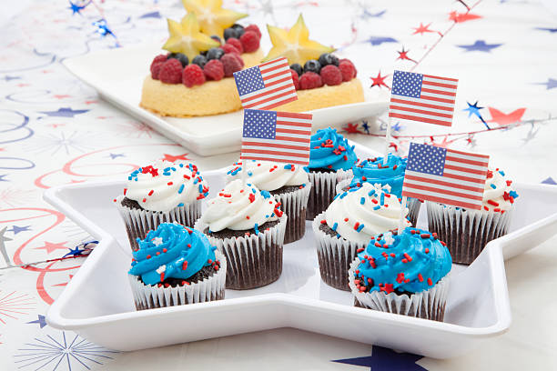 istock 4th of July Chocolate Cupcakes 496354127