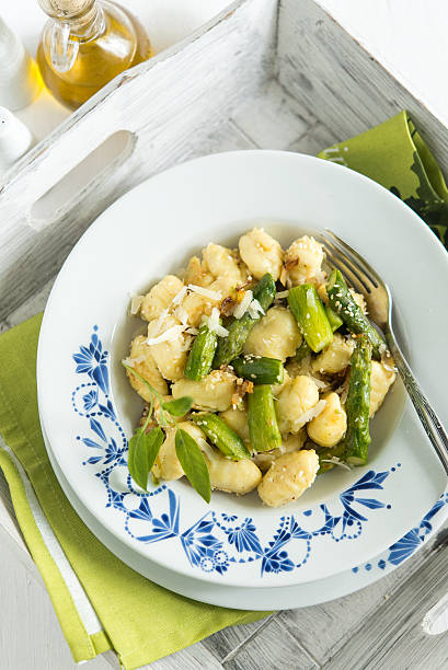 istock Gnocchi with green asparagus and sage butter 496354154