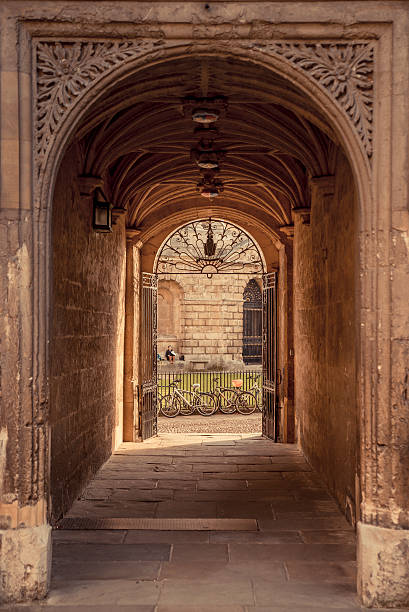 Archway at the Bodleian library Archway at the Bodleian library in Oxford, England bodleian library stock pictures, royalty-free photos & images