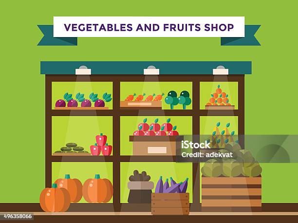 Fruit And Vegetables Shop Stall Stock Illustration - Download Image Now - Cartoon, Food, Fruit - iStock Fruit And Vegetables Shop Stall Stock Illustration - Download Image Now - Cartoon, Food, Fruit - iStock