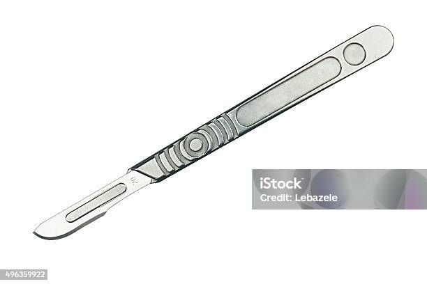 Scalpel Clipping Path Stock Photo - Download Image Now - Scalpel, Cut Out, Surgery