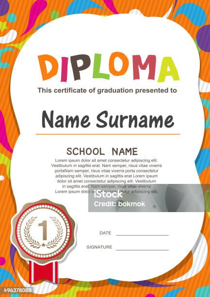 Certificate 21 Stock Illustration - Download Image Now - 2015, Achievement, Admiration