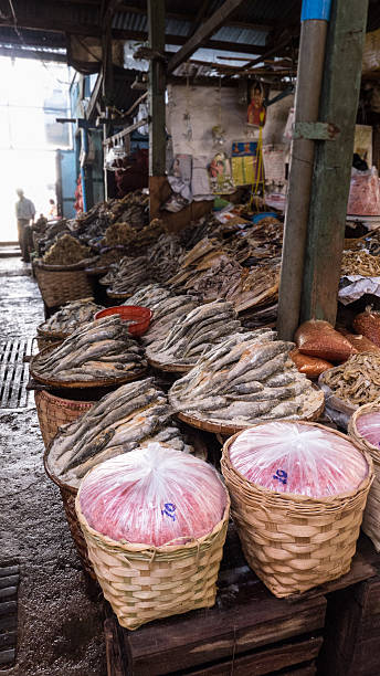 istock Dried fish at an asian market 496378716